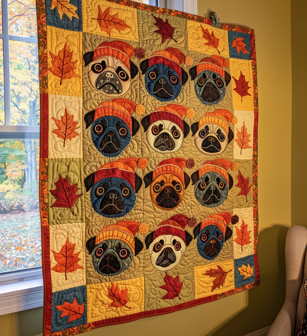 Adorable Pugs Blanket