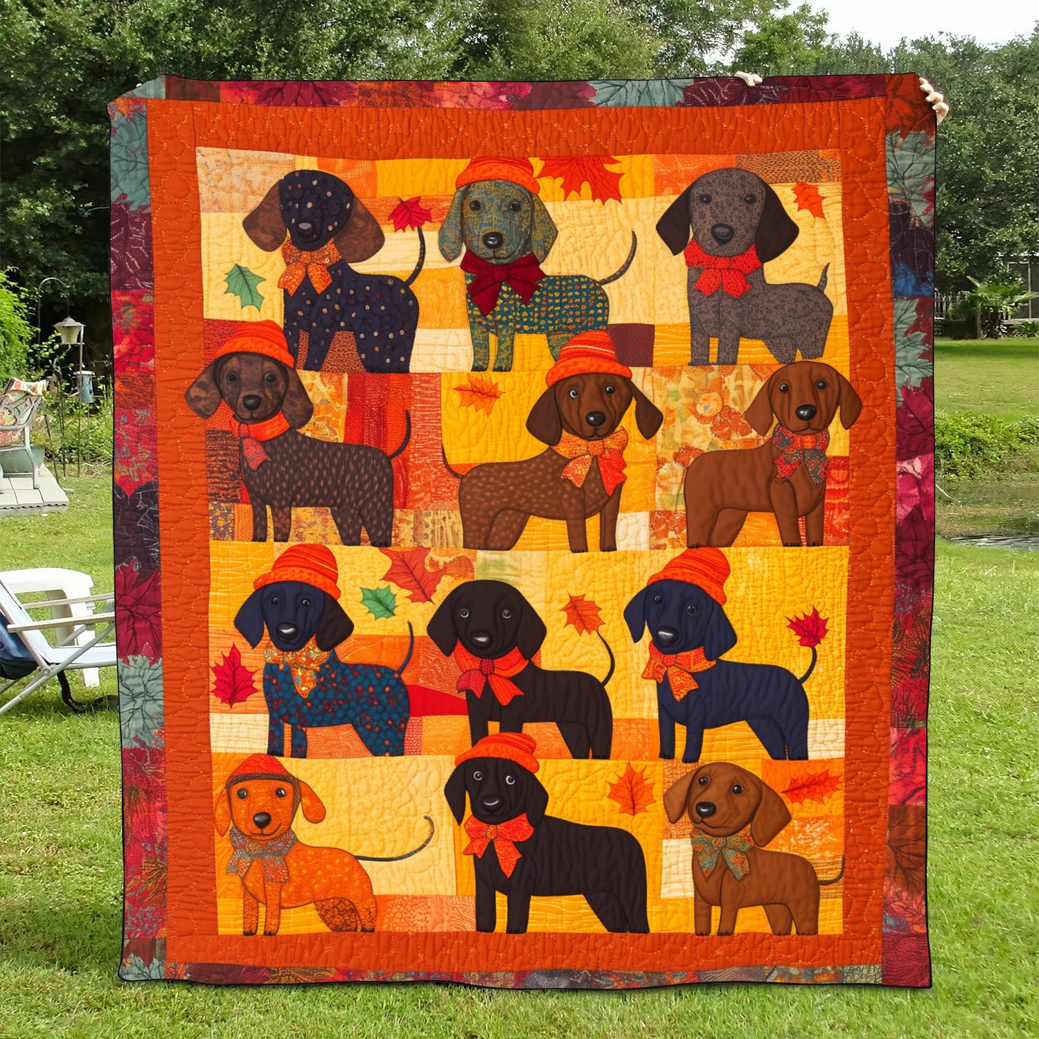 Affectionate Dachshunds Blanket - Image 2