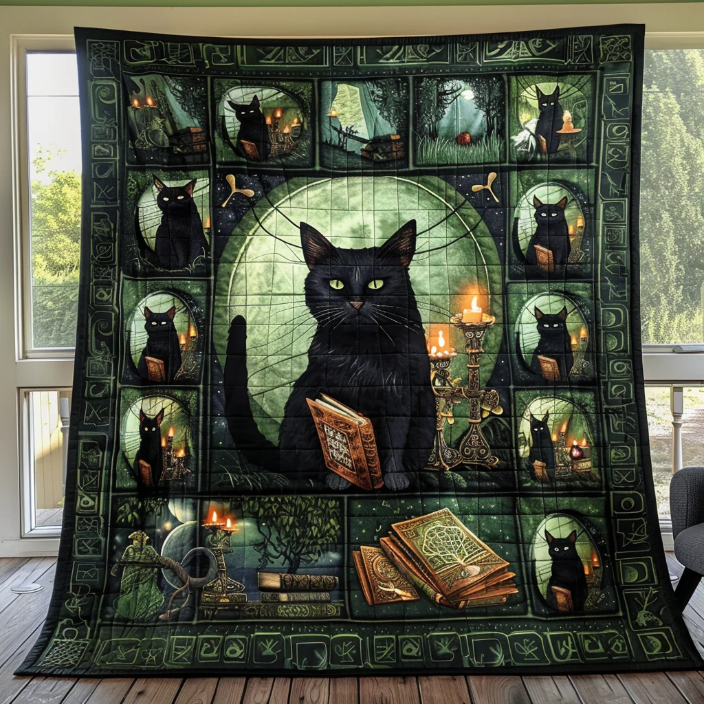 Ancient Magic Black Cats Blanket