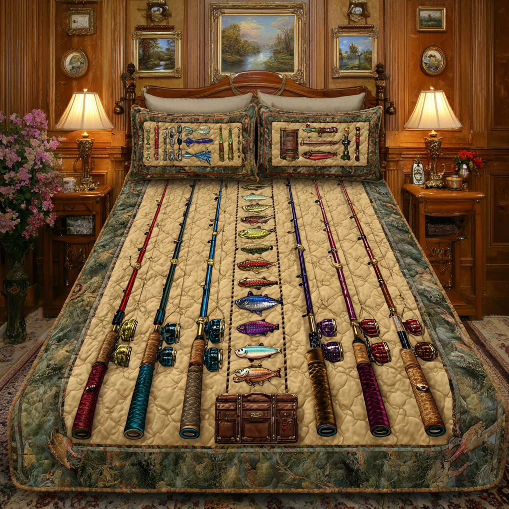 Angler Stripe 3-Piece Bedding Set