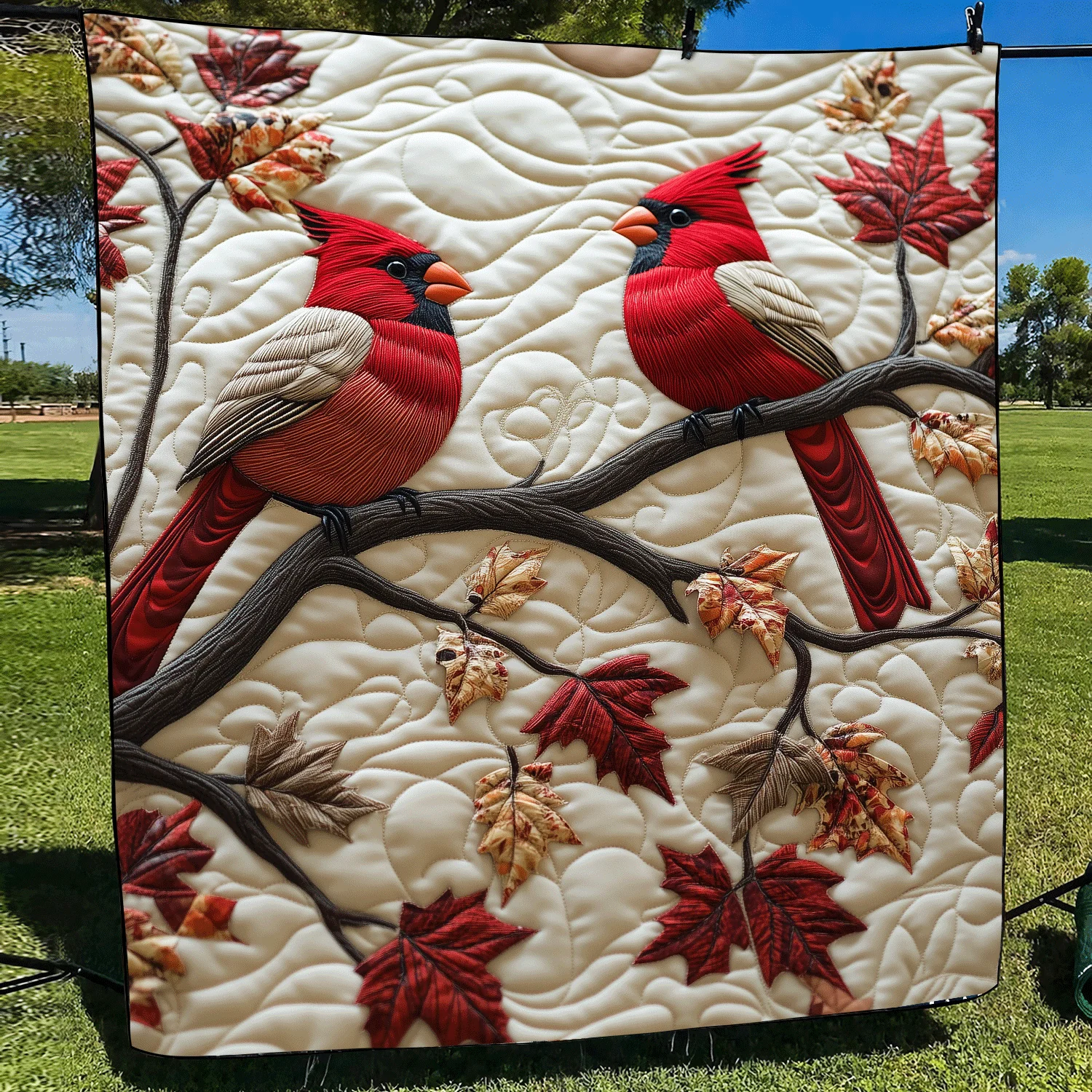 Autumn Cardinal Blanket - Image 3