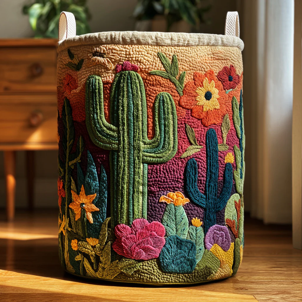 Cactus Horizon Laundry Basket