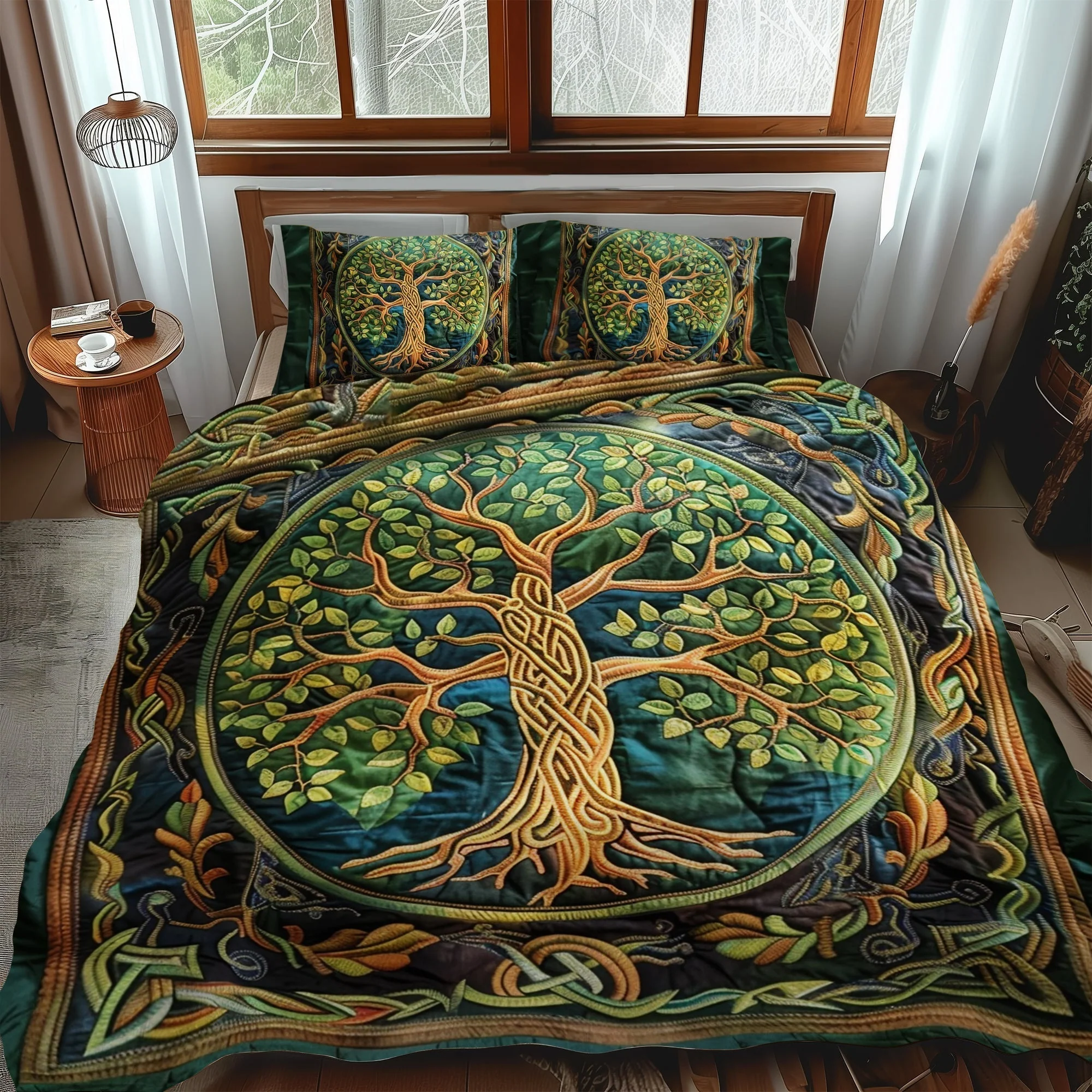 Celtic Tree of Life Art 3-Piece Bedding Set - Image 2