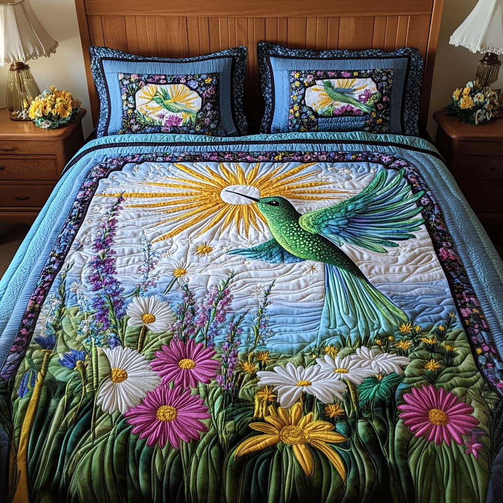 Hummingbird 3-Piece Bedding Set - Image 3