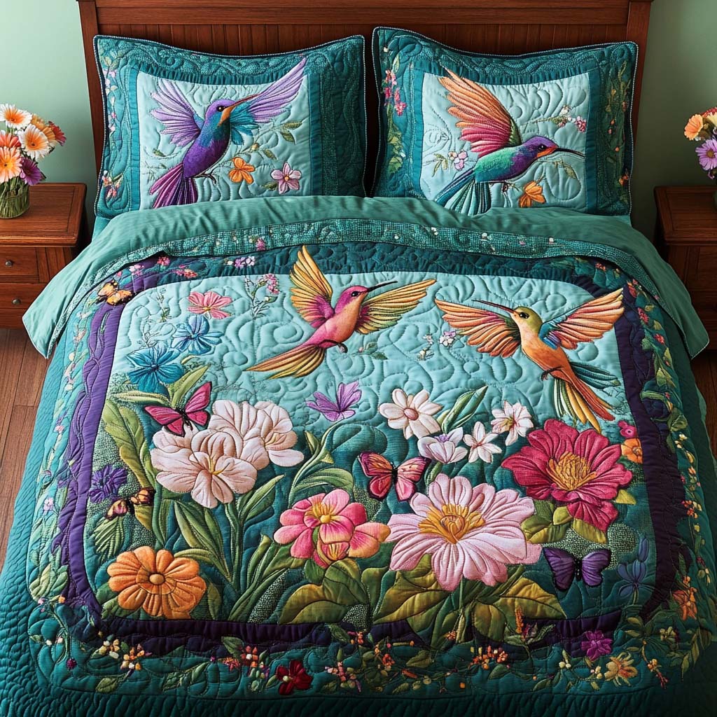 Hummingbird 3-Piece Bedding Set - Image 7