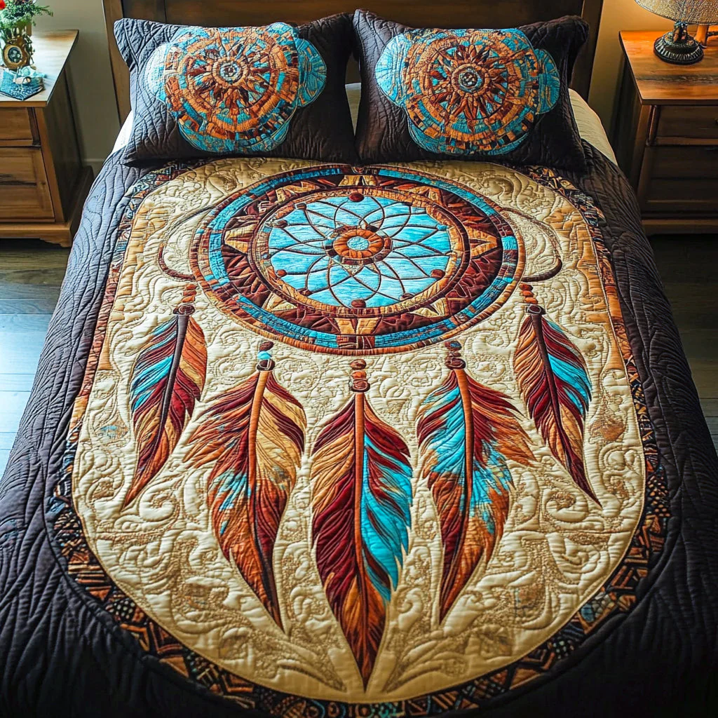 Midnight Dreamcatcher 3-Piece Bedding Set