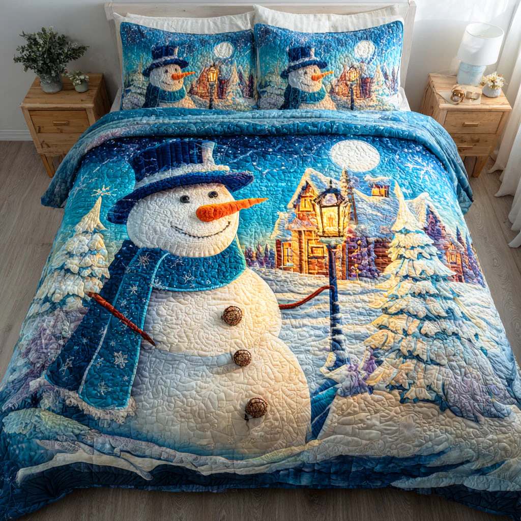 Snowmen Wonderland 3-Piece Bedding Set - Image 4