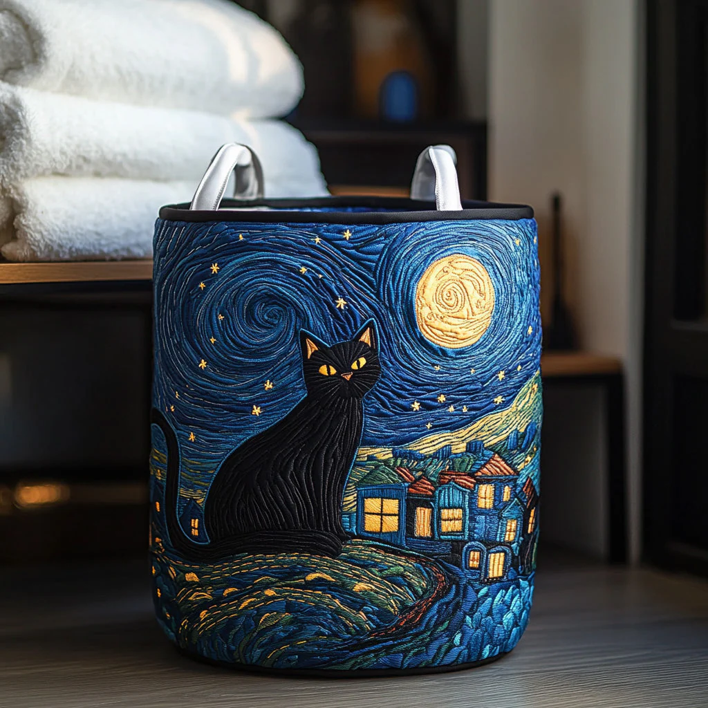 Starry Paws Laundry Basket